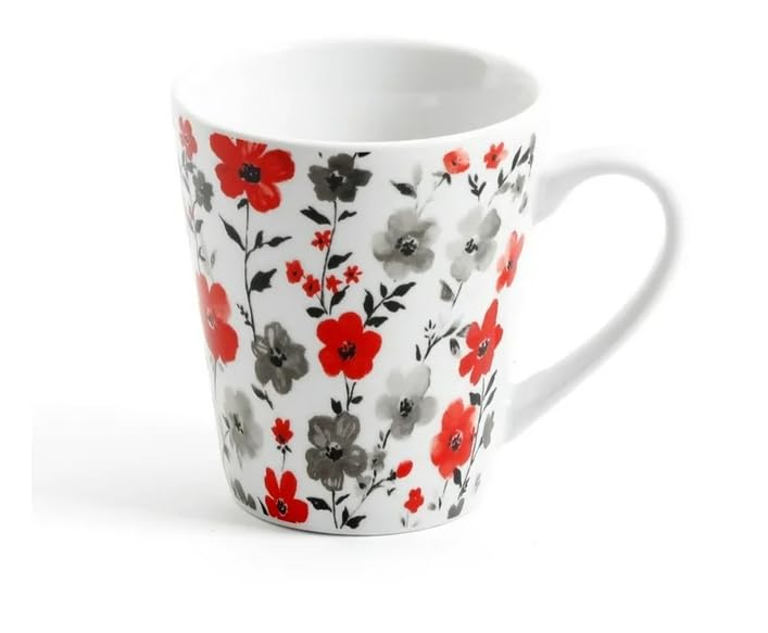 Generic Stunning Rosetta Floral 16 Piece Fine Ceramic Dinnerware Set in White Floral