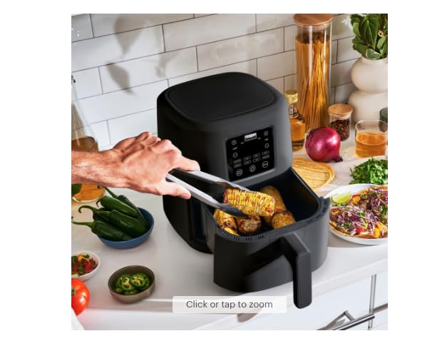 4.2-Quart Digital Air Fryer with Touchscreen Controls – Powerful Heating System, Circular Heat Technology, Quick-Clean Design, Sleek Matte Finish