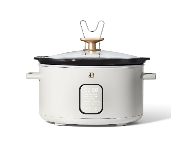 Beautiful 6 Qt Programmable Slow Cooker by Drew Barrymore perfect for healthy cooking