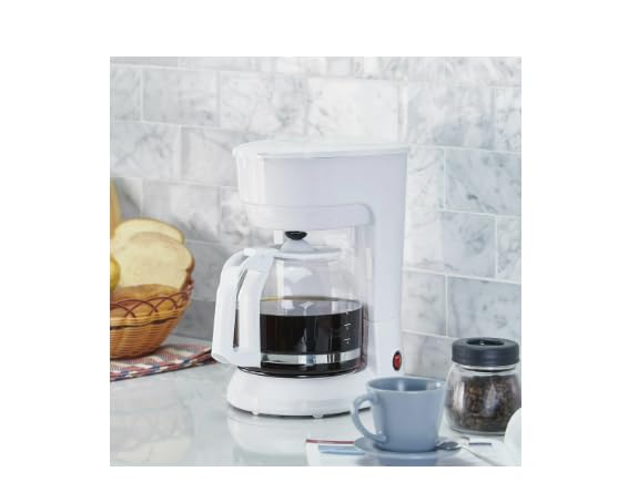 Generic White 12-Cup Drip Coffee Maker Perfect For One Or The Whole Family