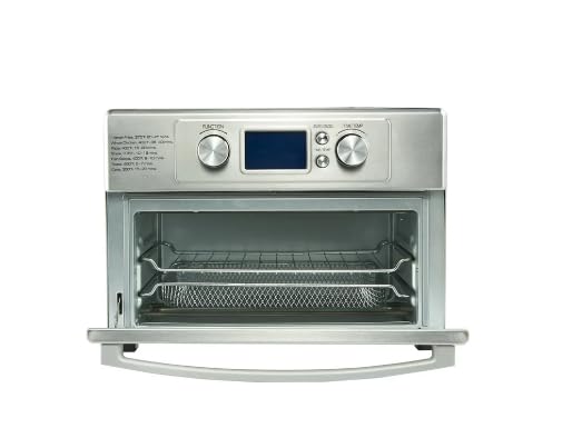 Generic Toaster Oven with Built-In Air Fryer – 1800 Watts, Stainless Steel, Multifunctional Cooking with 7 Preset Functions, Large, Silver, 201797