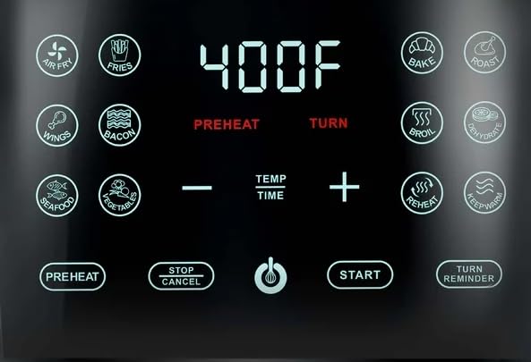 Generic 4 Qt Digital Air Fryer with Guided Cooking, Black