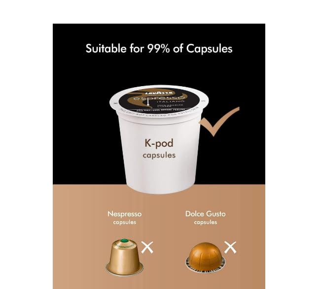 Generic Coffee Machine, 3 in 1 Single Serve, Pod Coffee Brewer For Ground Coffee, Capsule pod, Leaf Tea maker, 6 to 10 ounce Cup, Removable 50 Oz Water Reservoir (White)
