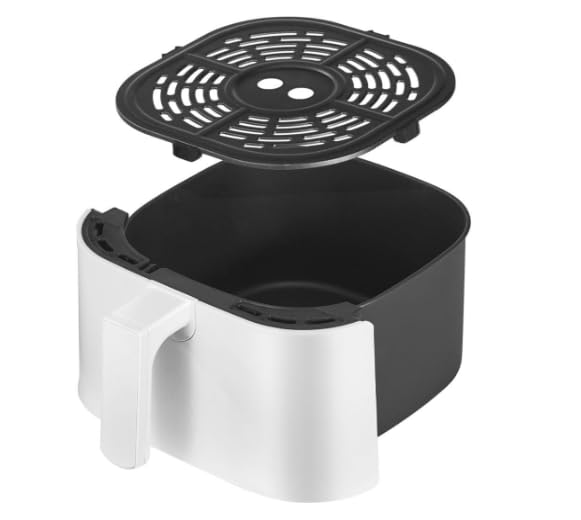 6-Quart Digital Air Fryer - White with Temperature Control, Pre-Set Programs & Non-Stick Basket | Healthier Cooking with Quick & Efficient Performance