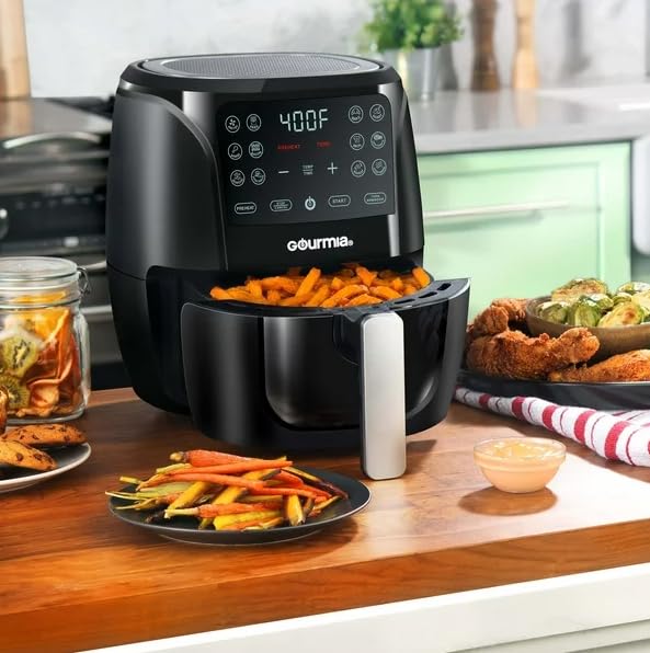 Generic 4 Qt Digital Air Fryer with Guided Cooking, Black