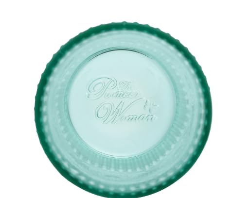 Pioneer Woman Adeline 16-Ounce Embossed Glass Tumblers, Set of 4, Clear
