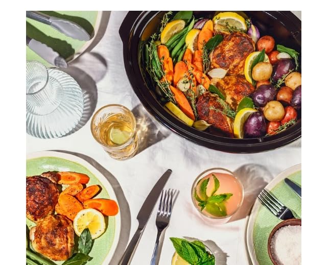 Beautiful 6 Qt Programmable Slow Cooker by Drew Barrymore perfect for healthy cooking