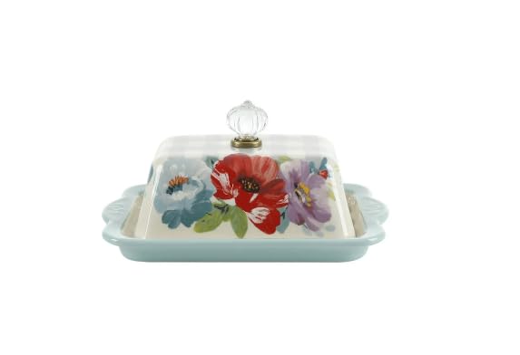 Pioneer Woman Sweet Romance Butter Dish + Cream and Sugar Set
