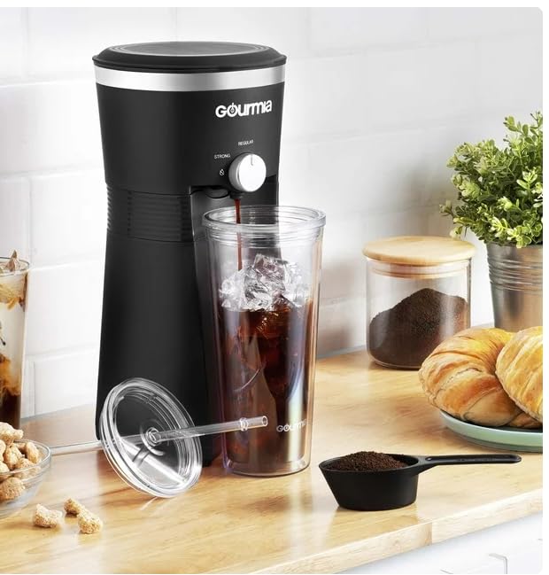 Iced Coffee Maker with 25 fl oz. Reusable Tumbler
