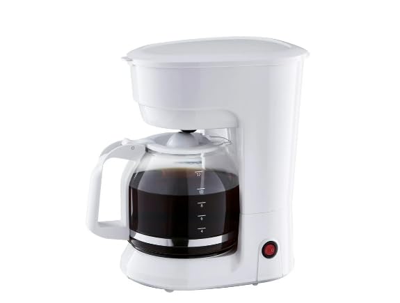 Generic White 12-Cup Drip Coffee Maker Perfect For One Or The Whole Family