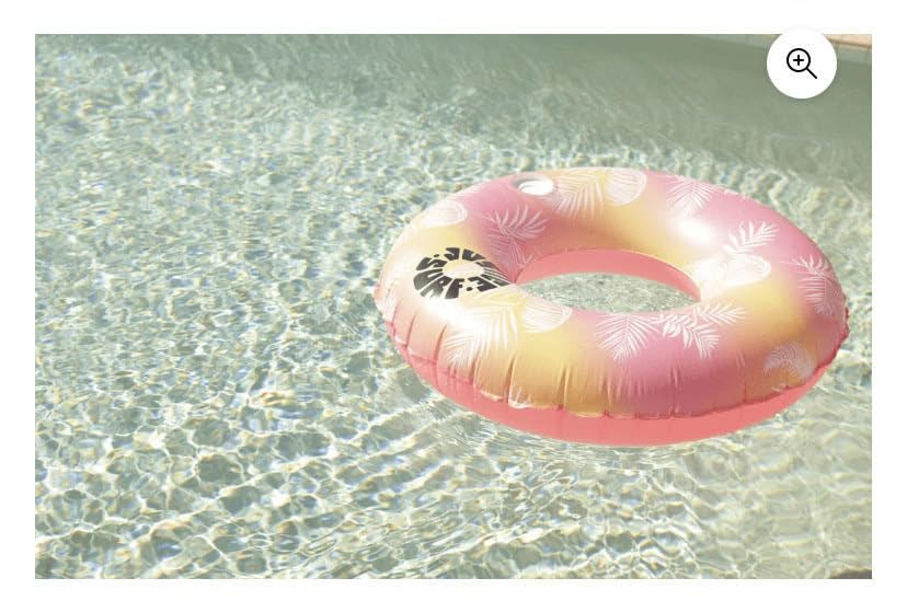 Justice Party Tube Float with Music LED Lightshow, Pink & Orange