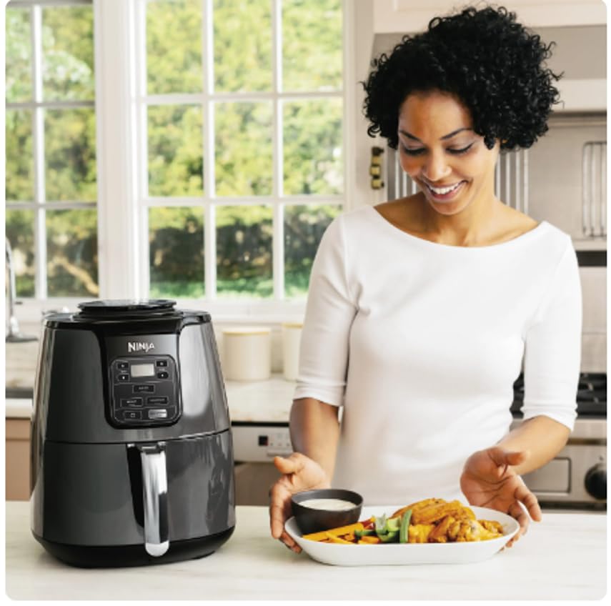 4QT Air Fryer, Black, AF100WM Air Fryer Oven