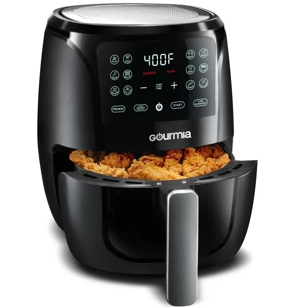 Generic 4 Qt Digital Air Fryer with Guided Cooking, Black