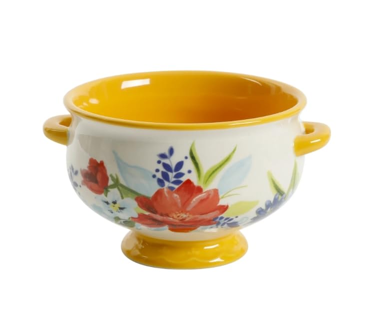 Pioneer Woman Floral Medley 20-Ounce Soup Bowls, 4-Pack