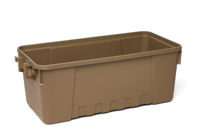 Indoor Outdoor Sportsman's Trunk, Desert Tan, 17-Gallon Lockable Storage Box