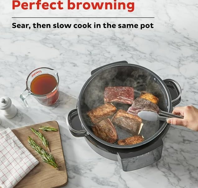 Generic Superior Cooker 7.5 Qt Slow Cooker and Multicooker, Black