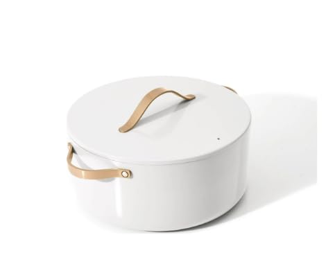 Beautiful 8 qt Ceramic Non-Stick Stock Pot by Drew Barrymore Perfect For Large Meals And Healthy Cooking