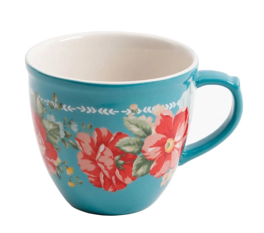 Pioneer Woman Vintage Floral 4-Piece Mug Set