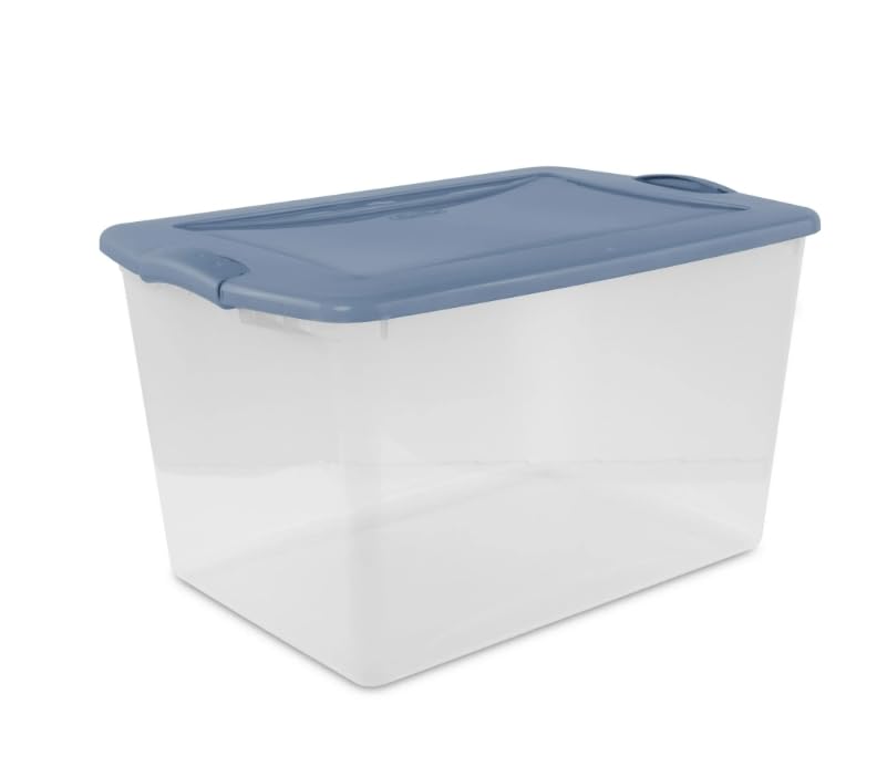 66 Qt. Latch Box Plastic Adult Bins, Set of 6