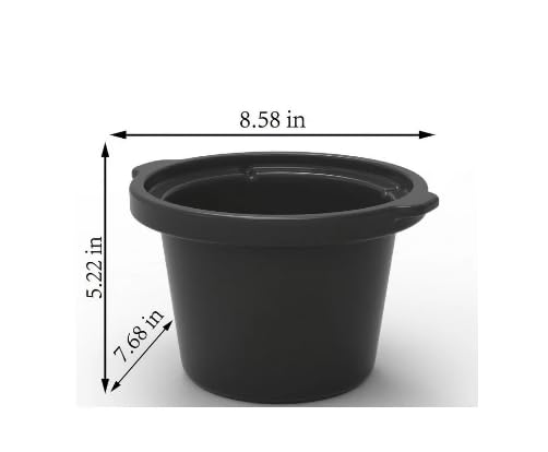 2 QT Slow Cooker Set - Stylish Matte Black, Perfect for Singles & Couples, Great for Small Meals & Dips
