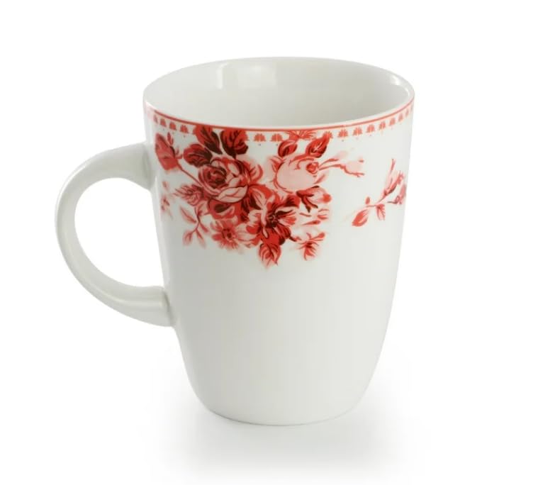Traditional Rose 16-Piece Stoneware Dinnerware Set – Elegant Floral Design for 4 – Dishwasher & Microwave Safe – Ideal for Special Occasions & Everyday Meals