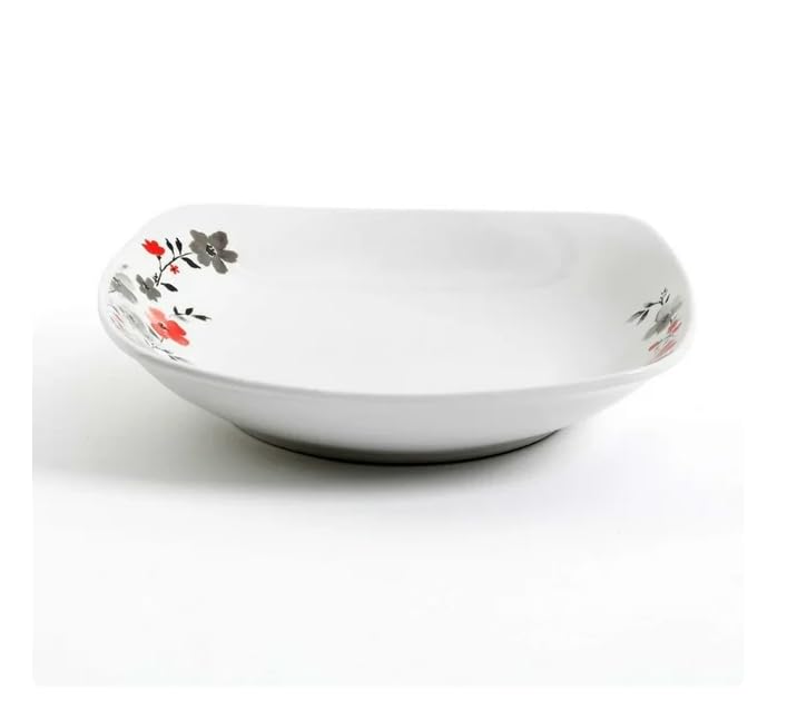 Generic Stunning Rosetta Floral 16 Piece Fine Ceramic Dinnerware Set in White Floral