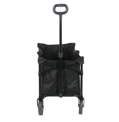 Ozark Trail Multi-Purpose Big Bucket Cart, Durable Black Wagon