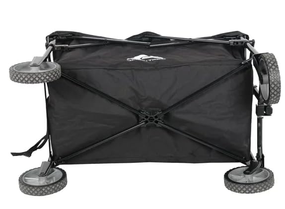 Ozark Trail Multi-Purpose Big Bucket Cart, Durable Black Wagon