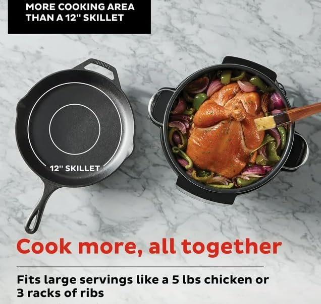 Generic Superior Cooker 7.5 Qt Slow Cooker and Multicooker, Black