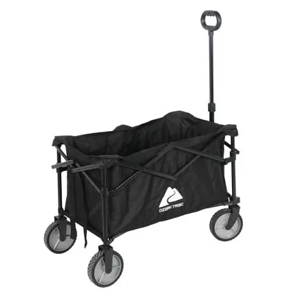 Ozark Trail Multi-Purpose Big Bucket Cart, Durable Black Wagon