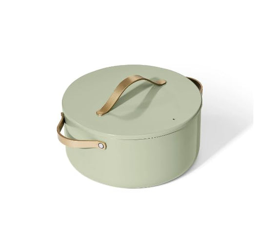 Beautiful 8 qt Ceramic Non-Stick Stock Pot by Drew Barrymore Perfect For Large Meals And Healthy Cooking