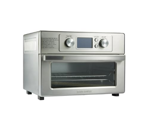 Generic Toaster Oven with Built-In Air Fryer – 1800 Watts, Stainless Steel, Multifunctional Cooking with 7 Preset Functions, Large, Silver, 201797