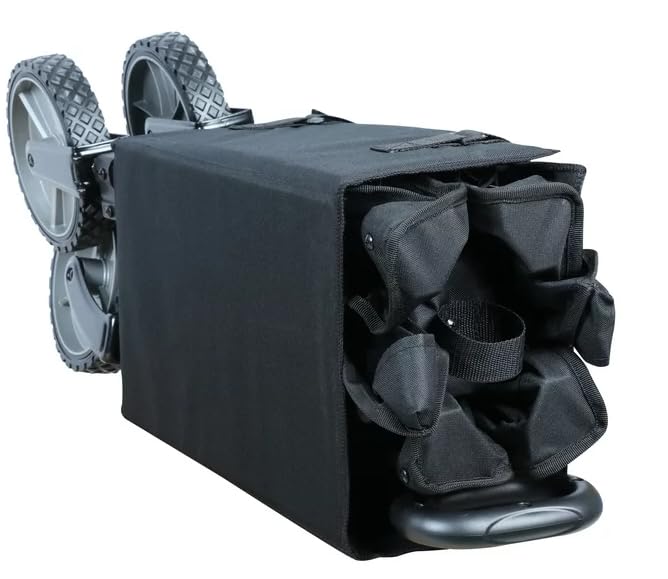 Ozark Trail Multi-Purpose Big Bucket Cart, Durable Black Wagon