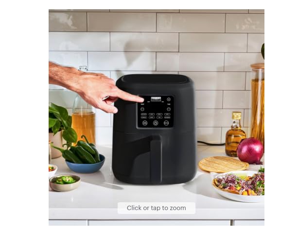 4.2-Quart Digital Air Fryer with Touchscreen Controls – Powerful Heating System, Circular Heat Technology, Quick-Clean Design, Sleek Matte Finish