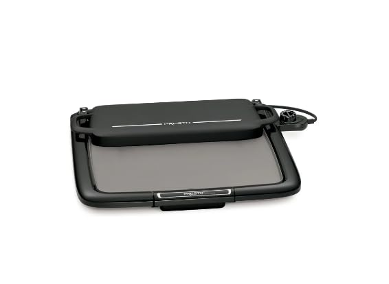Ceramic Electric Griddle/Warmer Plus – 14 x 15-Inch Nonstick Cooking Surface, Multi-Function Tray, Cool-Touch Base, and Removable Drip Tray
