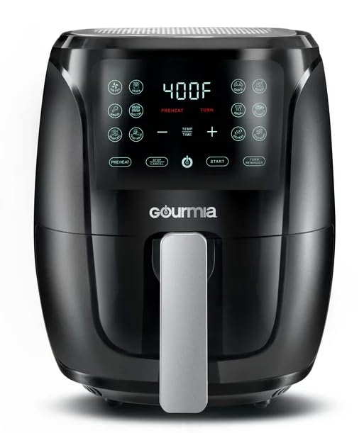 Generic 4 Qt Digital Air Fryer with Guided Cooking, Black