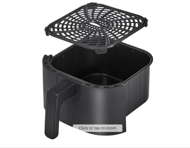 4.2-Quart Digital Air Fryer with Touchscreen Controls – Powerful Heating System, Circular Heat Technology, Quick-Clean Design, Sleek Matte Finish